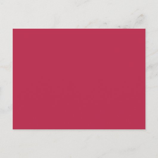 Monogram Modern Magenta Trouwdatum Opslaan Aankondigingskaart (Achterkant)