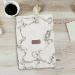 Monogram Modern Marmer Faux Roos Gouden Initialen iPad Mini Cover<br><div class="desc">Een klassieke faux marmer textuur met een faux roos gouden monogram. Faux en geweldig! Voeg gewoon je initialen toe!</div>