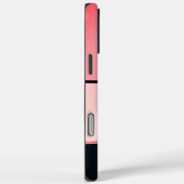 Monogram Modern Meisjesachtig Chic Roze Zwart Stre Case-Mate iPhone Case (Achterkant / Rechts)