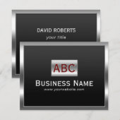 Monogram Modern Metal Kaart (Voorkant / Achterkant)