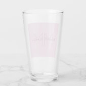 Monogram Modern Minimalist Name Initialen Glas (Achterkant)