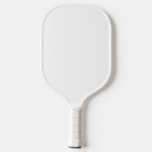 Monogram Modern Minimalist White Pickleball Paddle (Achterkant)