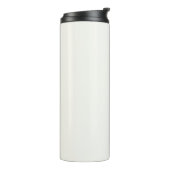 Monogram Modern Minimalistisch Chic Eenvoudig Ivoo Thermosbeker (Gedraaid links)