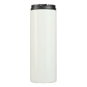 Monogram Modern Minimalistisch Chic Eenvoudig Ivoo Thermosbeker (Achterkant)