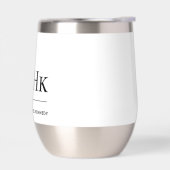 Monogram Modern Minimalistisch Chic Monogrammed Wi (Links)