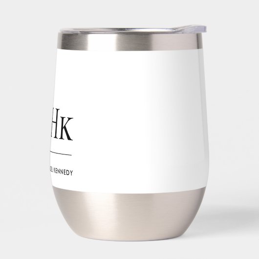 Monogram Modern Minimalistisch Chic Monogrammed Wi (Links)