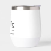 Monogram Modern Minimalistisch Eenvoudig Elegant W (Links)