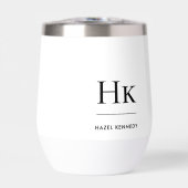 Monogram Modern Minimalistisch Eenvoudig Elegant W (Voorkant)