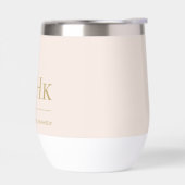 Monogram Modern Minimalistisch Elegant Blush Pink  (Links)