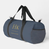 Monogram modern minimalistisch marinegoud plunjezak (Rechterhoek)