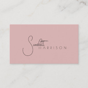 Monogram Modern Minimalistisch Professioneel Stoff Visitekaartje