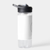 Monogram Modern Minimalistisch Schoon Eenvoudig St Waterfles (Rechts)
