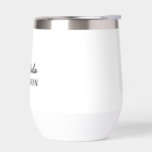 Monogram Modern Minimalistisch Schoon Eenvoudig Wi (Links)