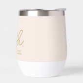 Monogram Modern Minimalistisch Script Blush Pink G (Links)