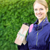 Monogram Modern Minimalistisch Vet Schattige Initi Thermosbeker