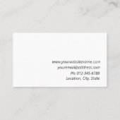 Monogram modern minimalistisch wit Visitekaartje (Achterkant)