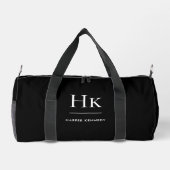Monogram Modern Minimalistisch Zwarte Monogram Naa Plunjezak (Achterkant)