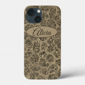 Monogram Modern Mosaic Animal Print Case-Mate iPhone Case (Achterkant)