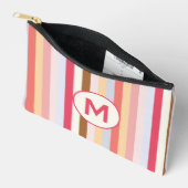 Monogram Modern pastel Snoep streep Etui (Open)