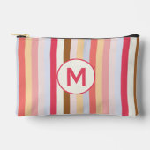 Monogram Modern pastel Snoep streep Etui (Voorkant)