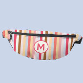 Monogram Modern pastel Snoep streep Heuptasje