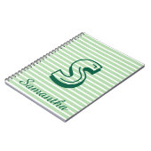 Monogram Modern Preppy Back-To-School Notitieboek (Linkerzijde)