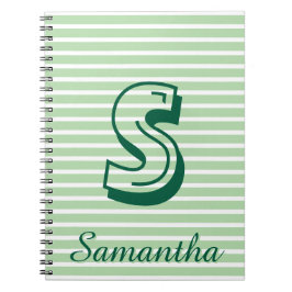 Monogram Modern Preppy Back-To-School Notitieboek