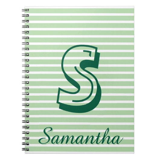 Monogram Modern Preppy Back-To-School Notitieboek (Voorkant)
