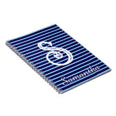 Monogram Modern Preppy Back-To-School Notitieboek (Rechterzijde)