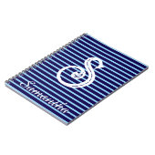 Monogram Modern Preppy Back-To-School Notitieboek (Linkerzijde)