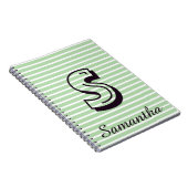 Monogram Modern Preppy Back-To-School Notitieboek (Rechterzijde)