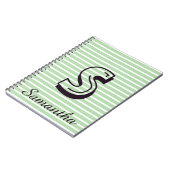 Monogram Modern Preppy Back-To-School Notitieboek (Linkerzijde)