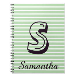 Monogram Modern Preppy Back-To-School Notitieboek