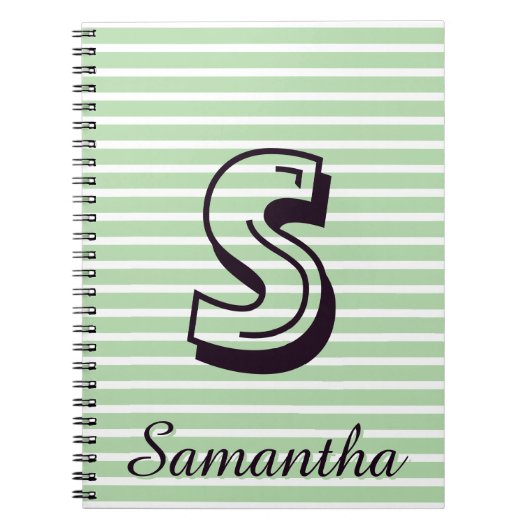Monogram Modern Preppy Back-To-School Notitieboek (Voorkant)
