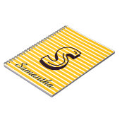 Monogram Modern Preppy Back-To-School Notitieboek (Linkerzijde)