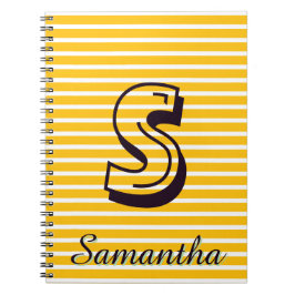 Monogram Modern Preppy Back-To-School Notitieboek