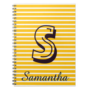Monogram Modern Preppy Back-To-School Notitieboek