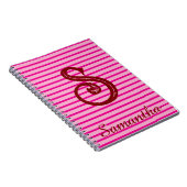 Monogram Modern Preppy Back-To-School Notitieboek (Rechterzijde)
