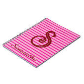 Monogram Modern Preppy Back-To-School Notitieboek (Linkerzijde)