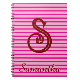 Monogram Modern Preppy Back-To-School Notitieboek