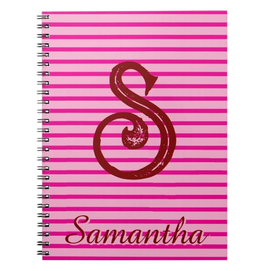 Monogram Modern Preppy Back-To-School Notitieboek (Voorkant)