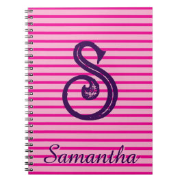 Monogram Modern Preppy Back-To-School Notitieboek