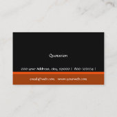 Monogram Modern Professional Bold Trendy Striking Visitekaartje (Achterkant)