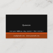 Monogram Modern Professional Bold Trendy Striking Visitekaartje (Achterkant)