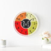 Monogram Modern Retro Colors Geometric #3 Grote Klok (Huis)