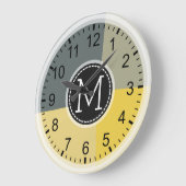 Monogram Modern Retro Colors Geometric #5 Grote Klok (Hoek)