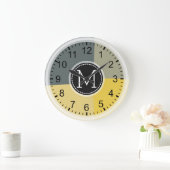 Monogram Modern Retro Colors Geometric #5 Grote Klok (Huis)