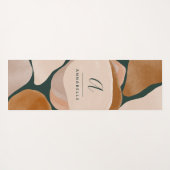 Monogram modern roestgroen abstract stijlvol desig yogamat (Achterkant (horizontaal))