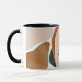 Monogram modern roestgroen abstract stijlvol mok (Links)