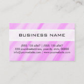 Monogram Modern Roze Abstracte achtergrond Visitekaartje (Achterkant)